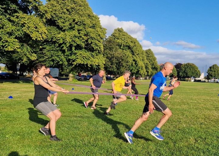 Photo of band pull exercise