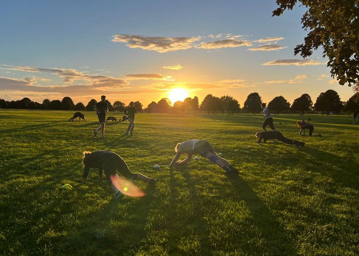 Photo of session during sunset on Clifton Downs